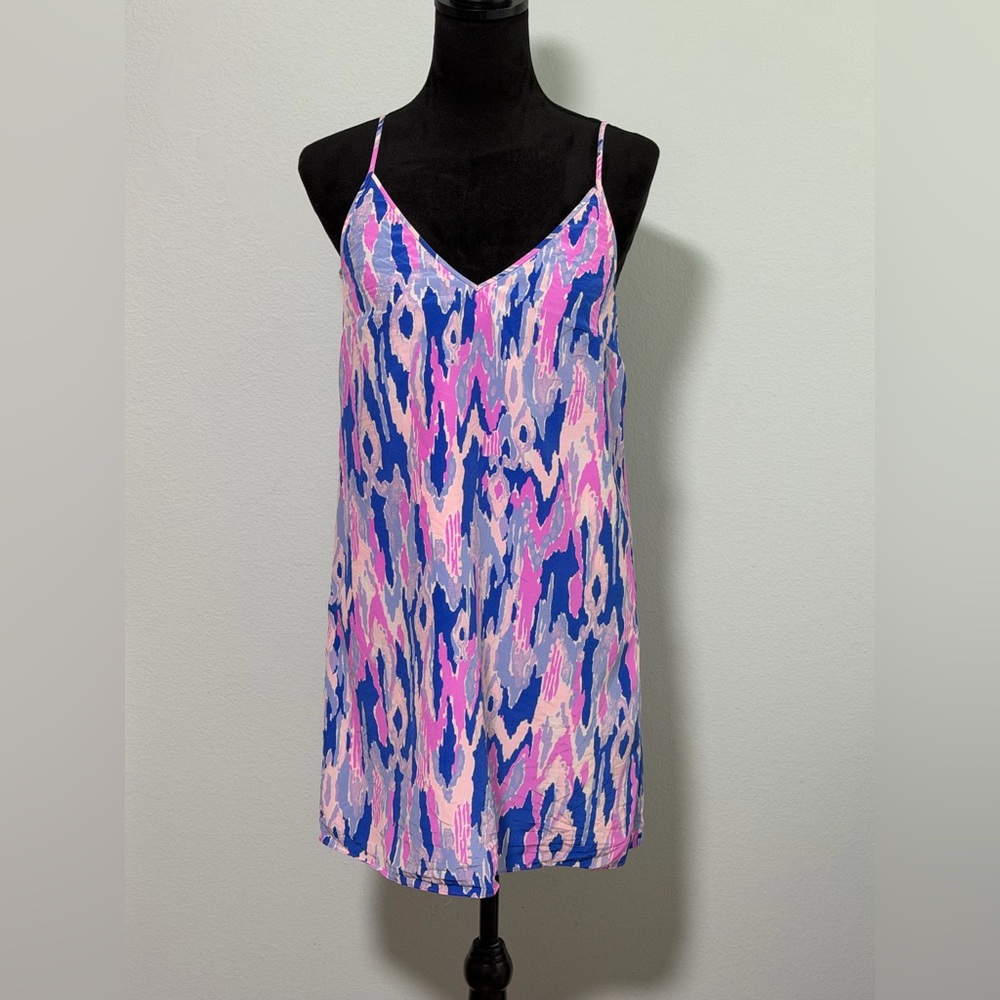 LILLY PULITZER Lela Silk Slip Dress in Amethyst One Too Many - Small - Picture 3 of 8